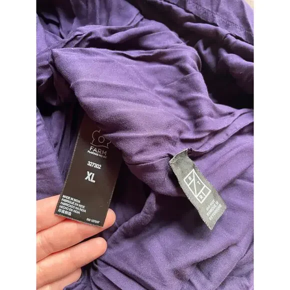 Farm Rio Tropical Shine Navy Blue Maxi Dress sz XL - Picture 11 of 13